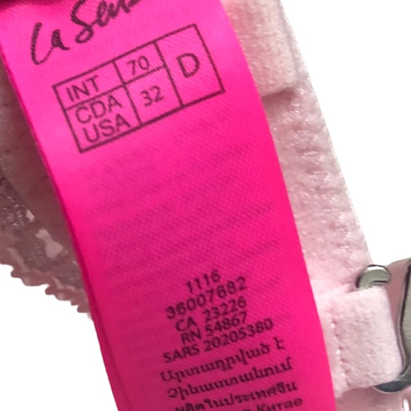 La Senza 32 D Pearl Pink Lace Body Kiss Bra - Picture 4 of 6